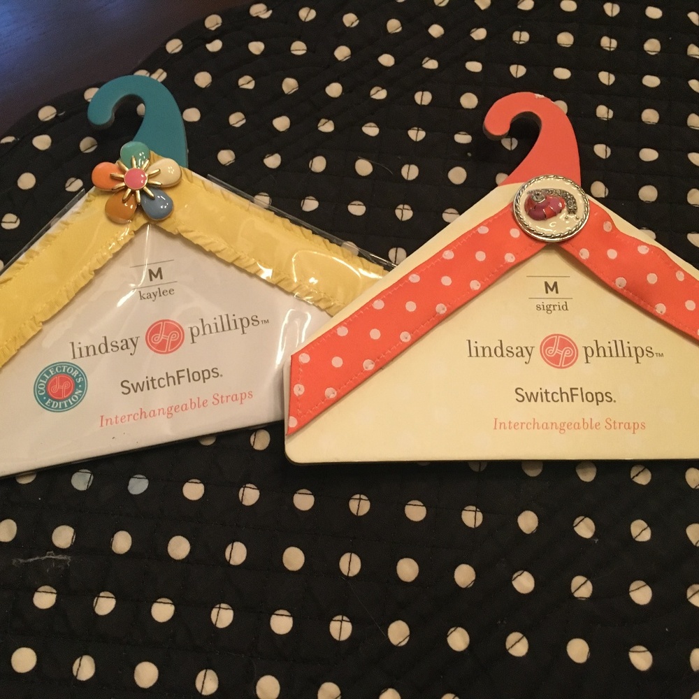 NEW Lindsay Phillips Switch Flops Straps